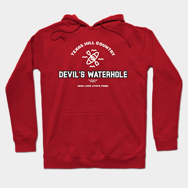 DEVIL'S WATERHOLE INKS LAKE STATE PARK TEXAS T-SHIRT Hoodie by Cult Classics